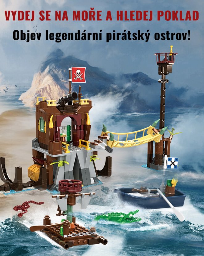 Woma Stavebnice Pirátská pevnost, 442 dílků