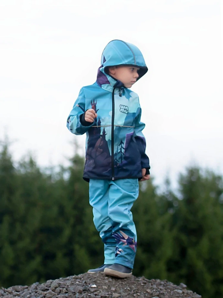 Wamu Softshellová bunda dětská, DRAGON FANTASY