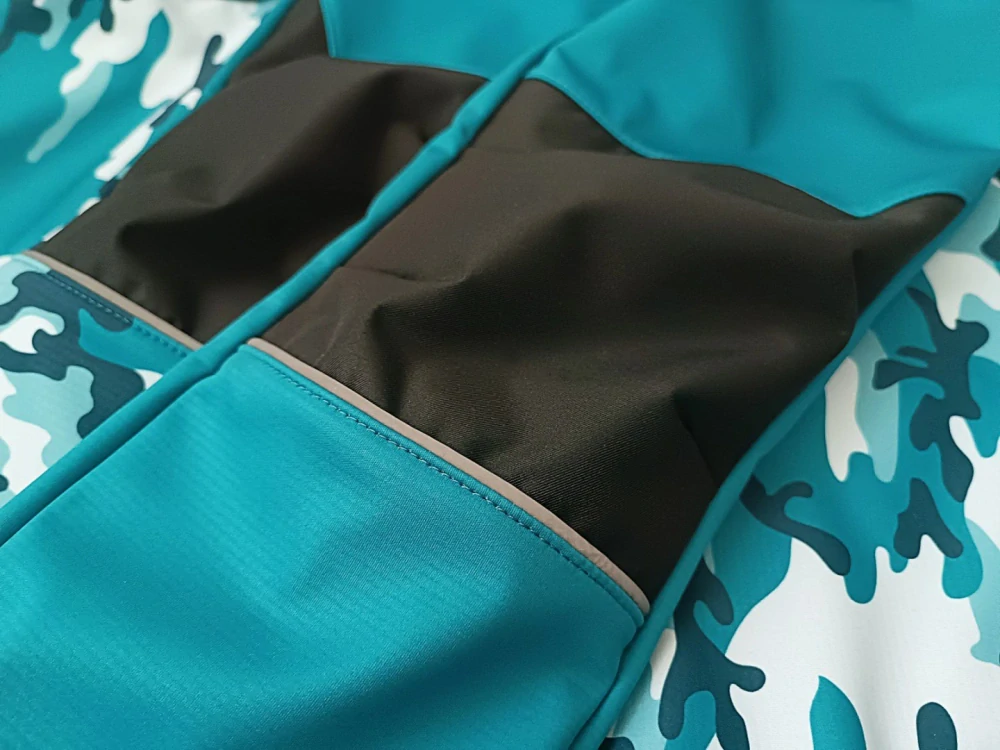 Wamu Softshellové kalhoty dětské, MASKÁČ, petrolejová