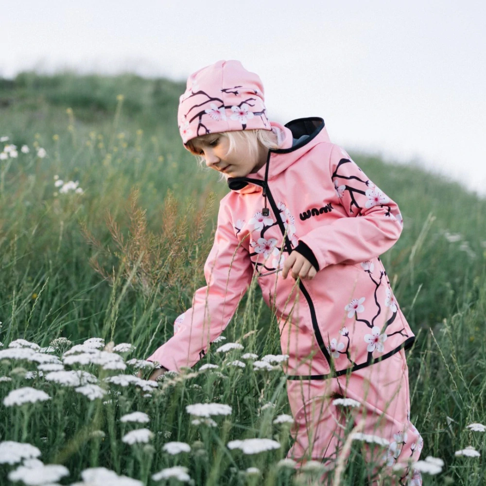 Wamu Softshellové kalhoty dětské, SAKURY, růžová