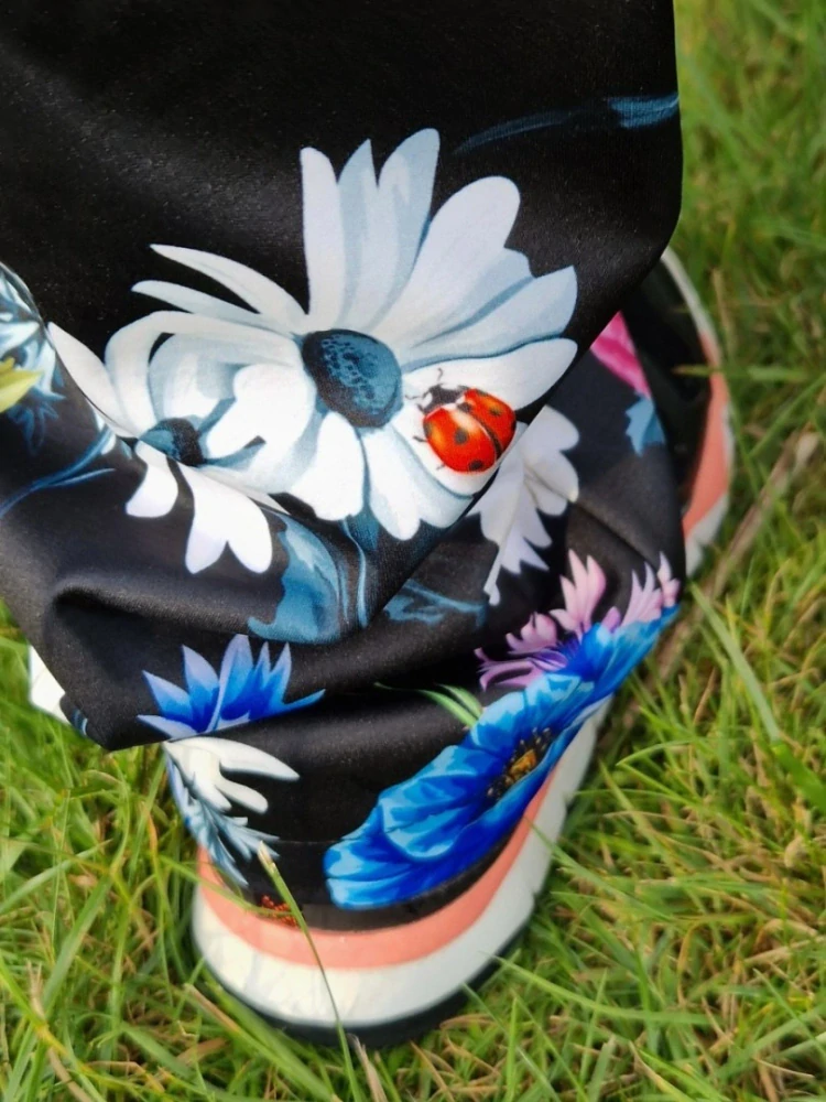 Wamu Softshellové kalhoty dětské, LUČNÍ KYTKY