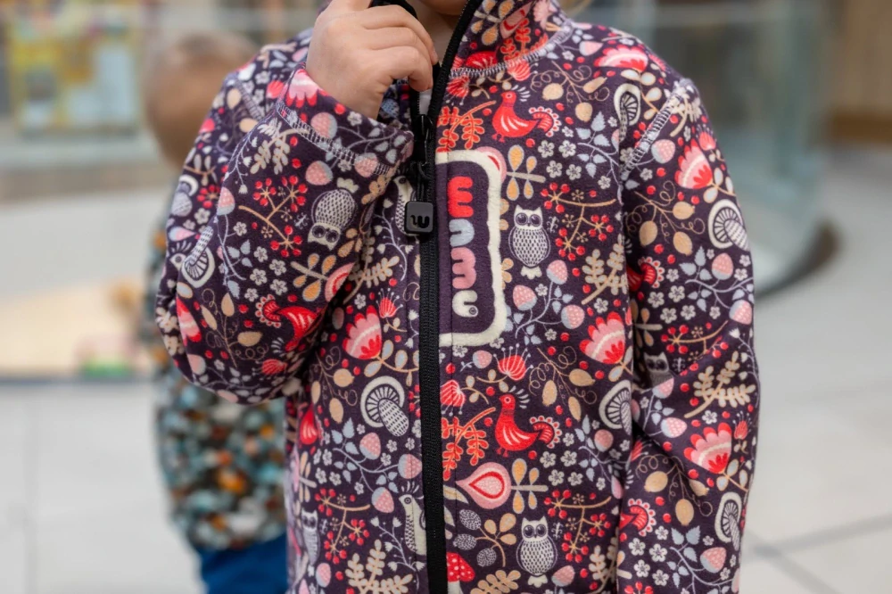 Wamu Fleecová mikina dětská, SOVA, fialová