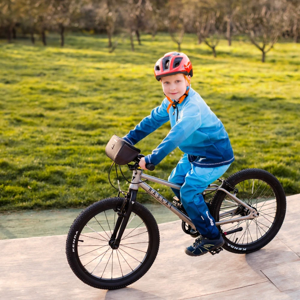 Wamu Fleecová mikina dětská, MOZAIKA, modrá