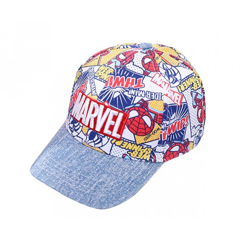 Dětská kšiltovka Komiks Marvel s potiskem a nášivkou M
