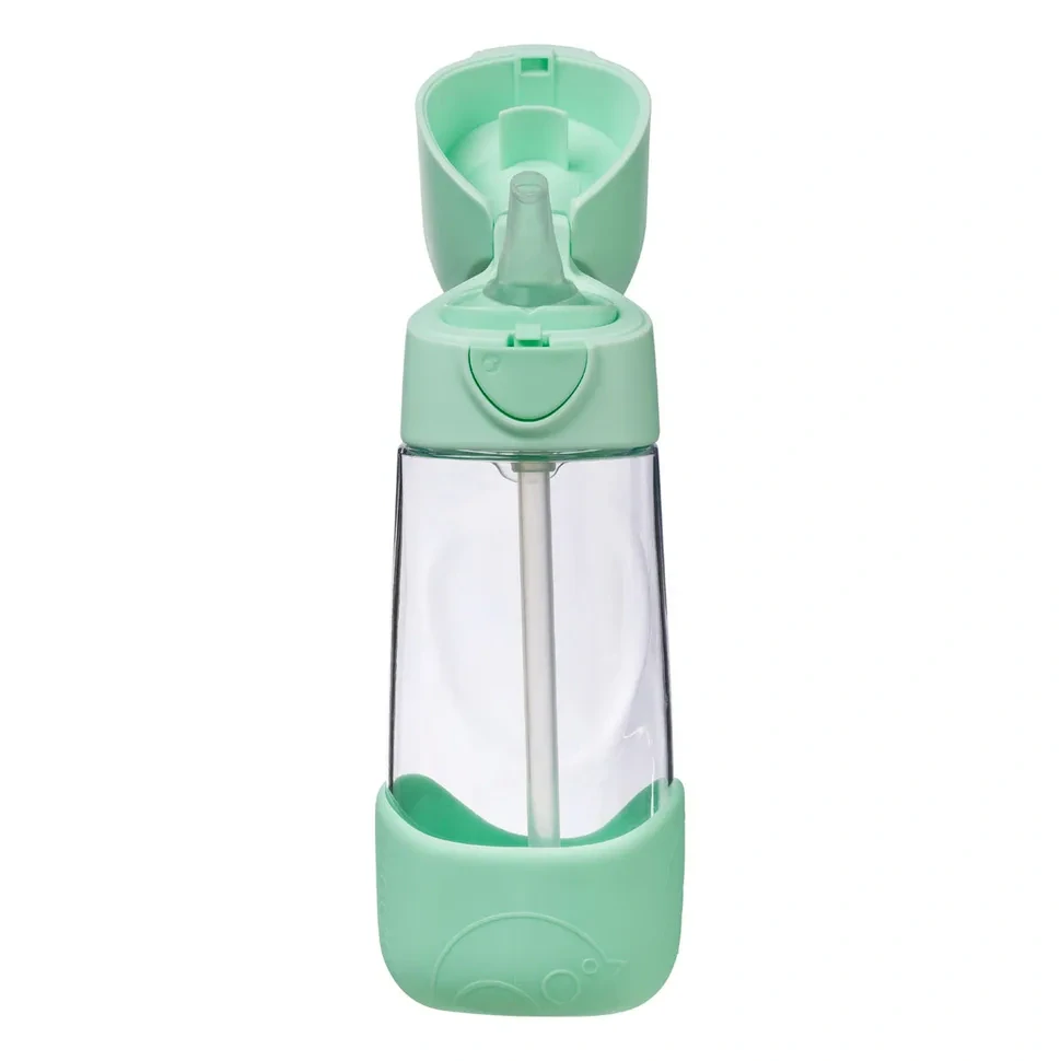b.box Lahev na pití s brčkem 450 ml - spearmint