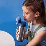 b.box Termoska na pití s brčkem 500 ml - midnight