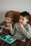 Melii Snackle Box krabička na svačinu 1368 ml - modrozelená