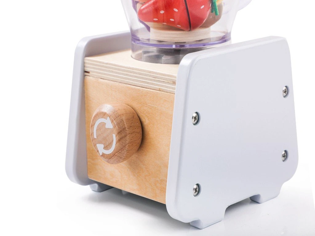 eliNeli Dětský dřevěný smoothie mixér s příslušenstvím