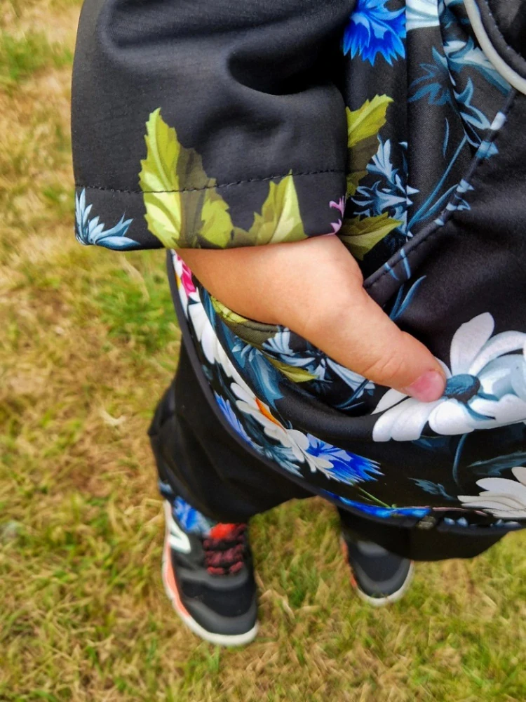 Wamu Softshellová bunda dětská, LUČNÍ KYTKY