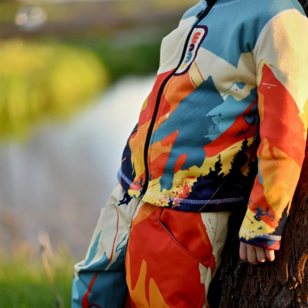 Wamu Softshellové kalhoty dětské, MOUNTAIN BIKE, světlá