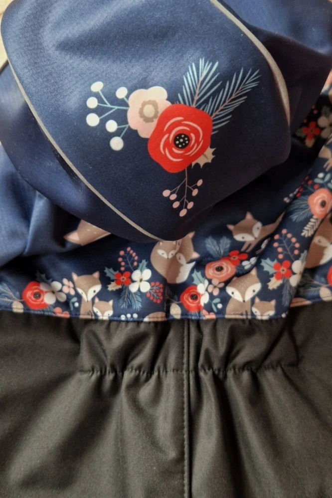 Wamu Softshellová kombinéza dětská, LIŠKY, tmavě modrá