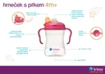 b.box Hrneček s pítkem 4m+ - světle zelený 240 ml