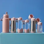 b.box Termoska na pití s brčkem 500 ml - blush crush