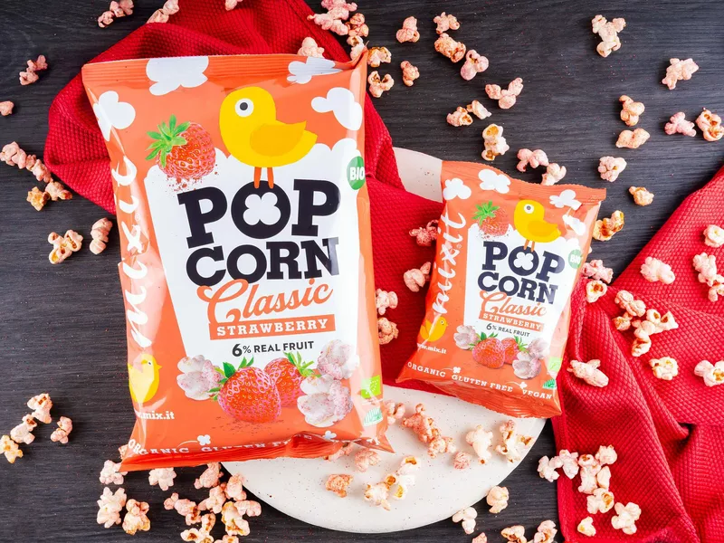 Mixit BIO popcorn – Jahoda do kapsy (13 g)