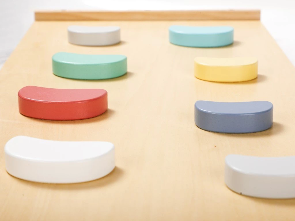 eliNeli Dřevěná montessori houpačka PRO 5v1 set s prknem 2v1 fresh