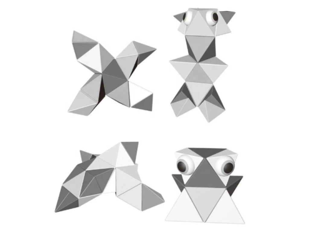 eliNeli Magnetická stavebnice Origami 38 ks