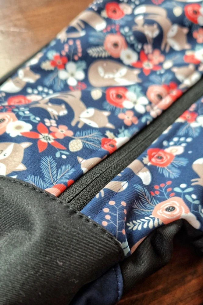 Wamu Softshellová kombinéza dětská, LIŠKY, tmavě modrá