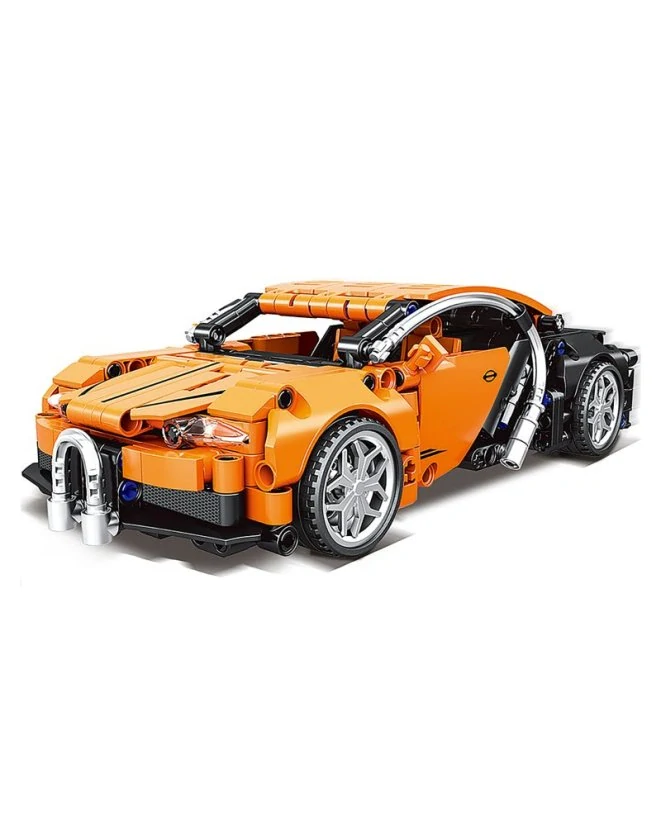 Woma Stavebnice auto Technic s natahovacím pohonem a otevíracími dveřmi | 388 dílků