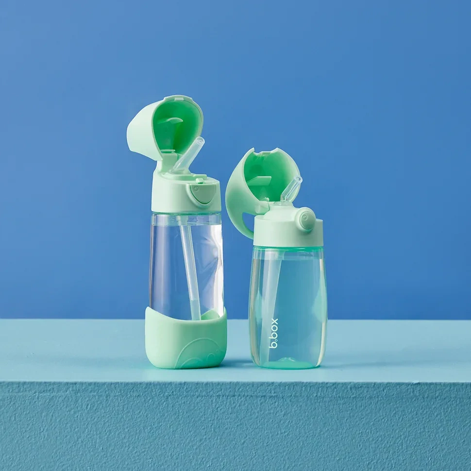 b.box Lahev na pití s brčkem 450 ml - spearmint