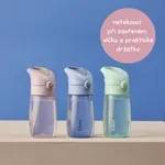 b.box Láhev na pití s brčkem Junior 380 ml - spearmint