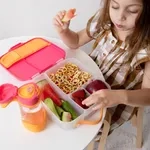 b.box Sport lahev na pití 600 ml - růžová/oranžová