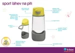 b.box Sport lahev na pití 600 ml - broskvová