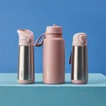 b.box Nerezová termolahev s brčkem 1l - berry smoothie