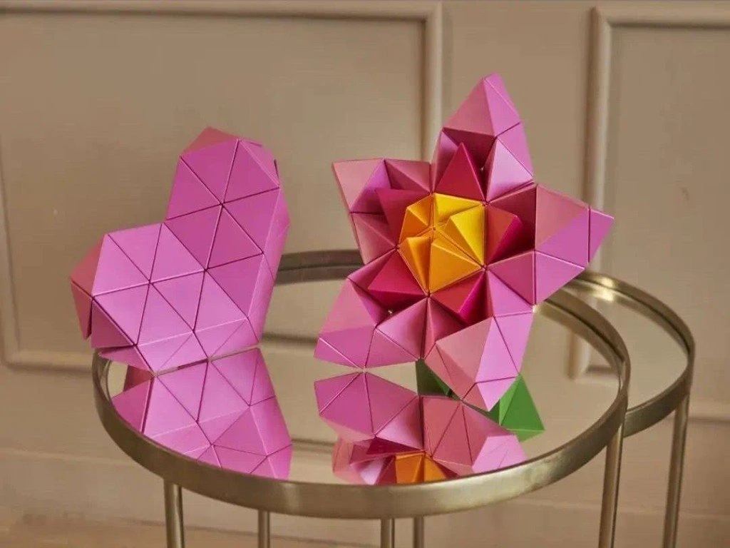 eliNeli Magnetická stavebnice Origami 38 ks