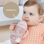 b.box Hrneček s brčkem - růžový 240 ml