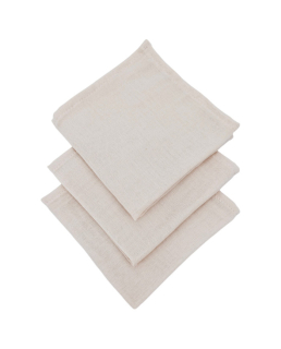 Mušelínové pleny pudrově růžová 30x30, 3ks