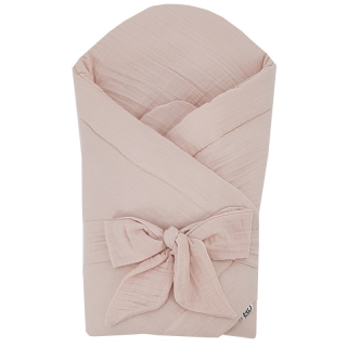 Mušelínová zavinovačka, pudrově růžová