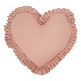Polštář SRDCE,pudrově růžová