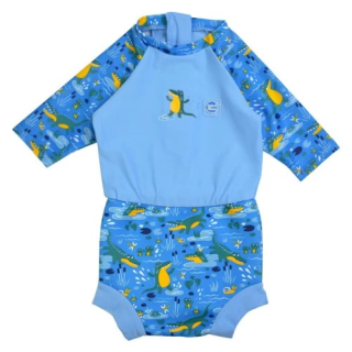 Splash About Plavky Happy Nappy kostýmek 3/4 rukáv Krokodýli