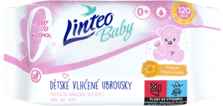 Linteo Baby Soft Cream vlhčené dětské ubrousky 120 ks