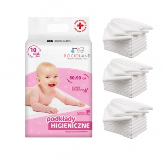 Výhodné balení - Přebalovací podložky, jednorázové, 3x10ks, 60x90cm