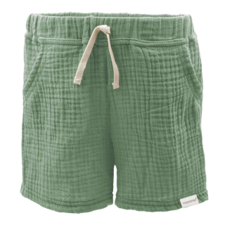 Mušelínové chlapecké kraťasy khaki GOTS MINI