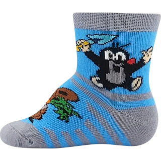 Voxx ponožky kojenecké KRTEČEK obrázkové mix pro kluky (1 pár), vel. 18-20