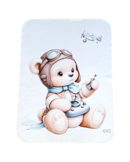 Deka medvídek LETEC 100 x 80 cm