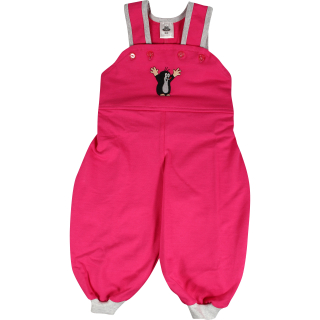 BOMA tepláčky kojenecké s laclem KRTEČEK MAGENTA