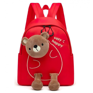 Dětský batoh Medvídek červený
