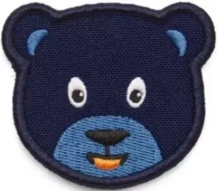 Dětský odznáček na suchý zip Affenzahn Velcro badge - Bear