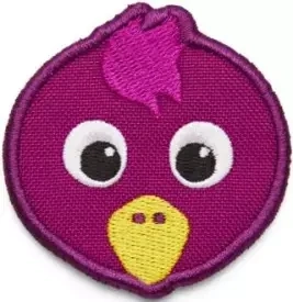 Dětský odznáček na suchý zip Affenzahn Velcro badge - Bird