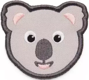 Dětský odznáček na suchý zip Affenzahn Velcro badge - Koala
