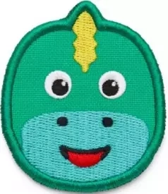 Dětský odznáček na suchý zip Affenzahn Velcro badge - Dinsosaur