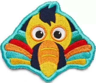 Dětský odznáček na suchý zip Affenzahn Velcro badge - Tucan