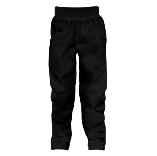 Wamu Softshellové kalhoty dětské, KLASIK, černá