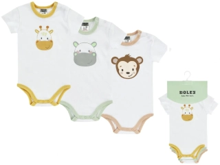Body krátký rukáv set 3 kusy Multipack SAFARI vel. 68