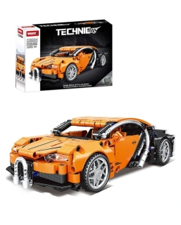 Woma Stavebnice auto Technic s natahovacím pohonem a otevíracími dveřmi | 388 dílků