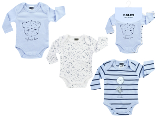 Body dlouhý rukáv set 3 ks Multipack Boys