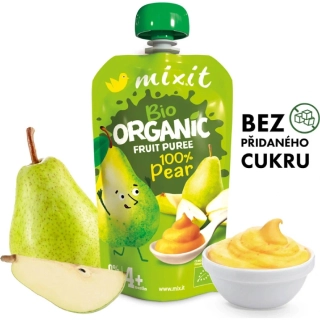 Mixit BIO kapsička ovocné pyré 100% Hruška 100 g